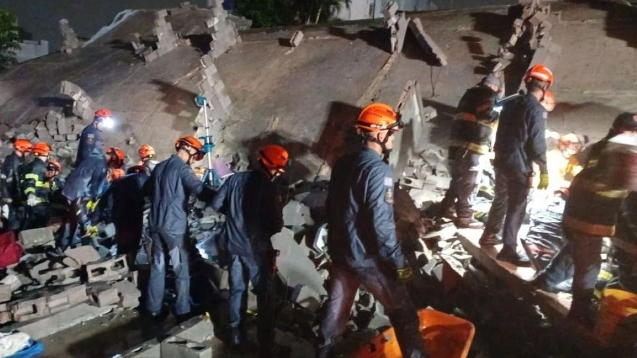 Bombeiros seguem nas buscas por 3 desaparecidos após desabamento em SP