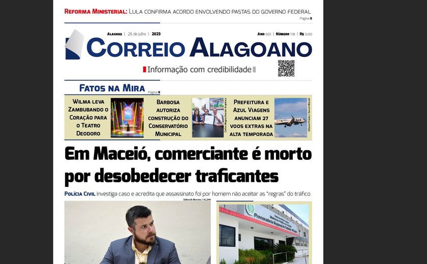 Em Maceió, comerciante é morto por desobedecer traficantes