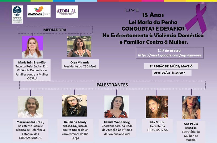 #AgostoLilás - Juízes orientam virtualmente profissionais de saúde sobre violência doméstica