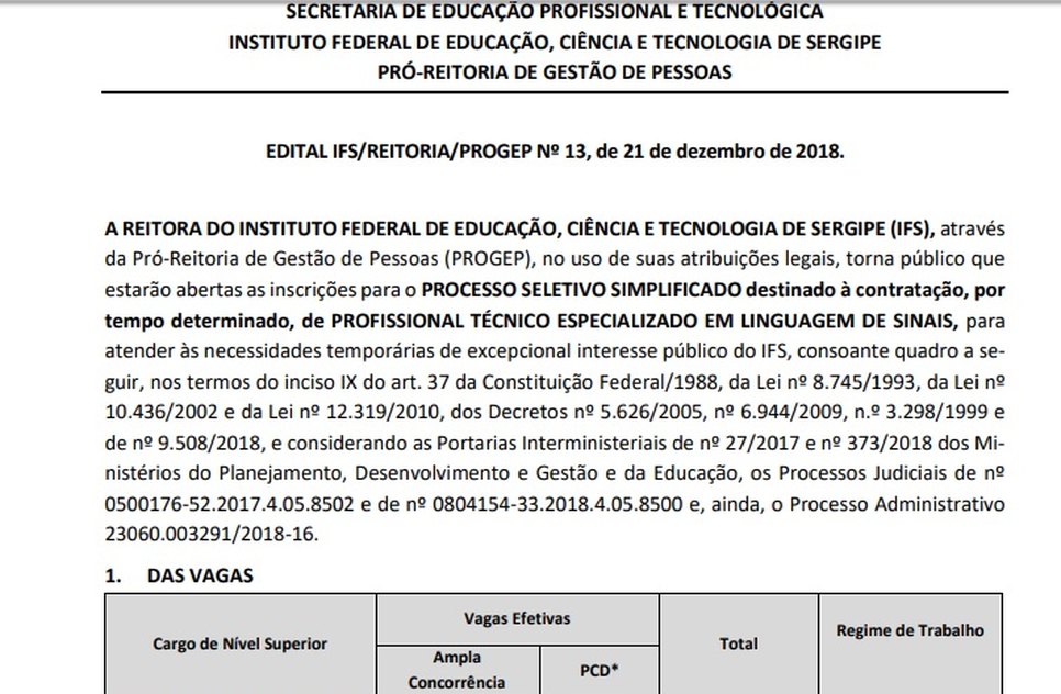 IFS EDITAL LIBRAS