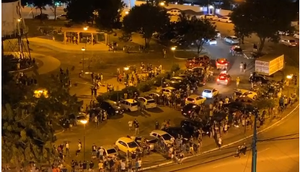 aglomeração no augusto Franco