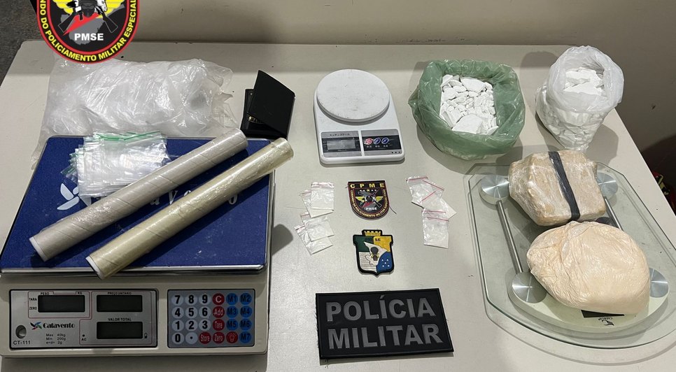 Homem é preso com 4 kg de drogas durante operação em Aracaju
