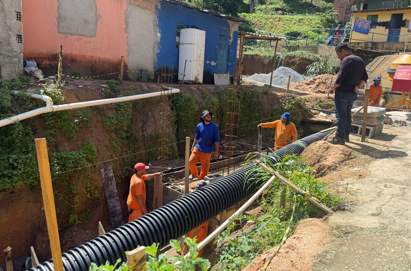 Brota na Grota avança com obras do Parque Linear em comunidade do Biu