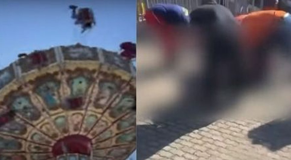 Jovem fica gravemente ferida após ser arremessada de brinquedo em parque de diversão