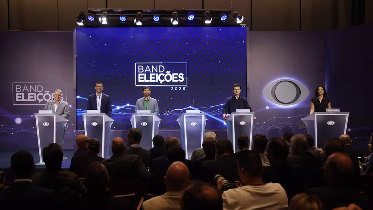 Eleições 2026: primeiro debate tem ataques a Paes, que não foi ao encontro