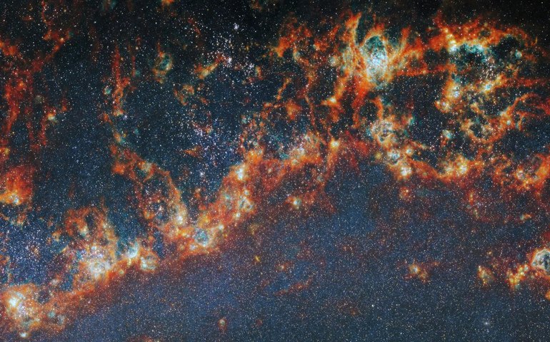 Webb e Hubble revelam berçários estelares ocultos e novas pistas sobre evolução das galáxias