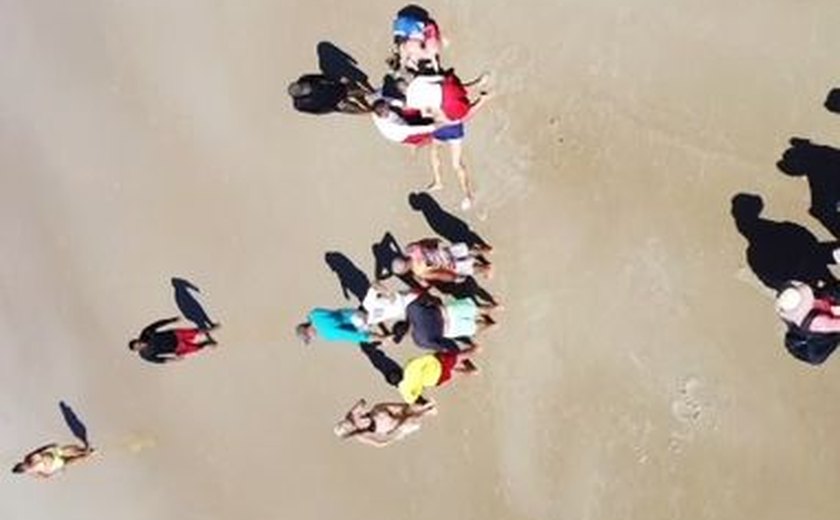 Duas vítimas de afogamento são resgatadas na Praia do Francês