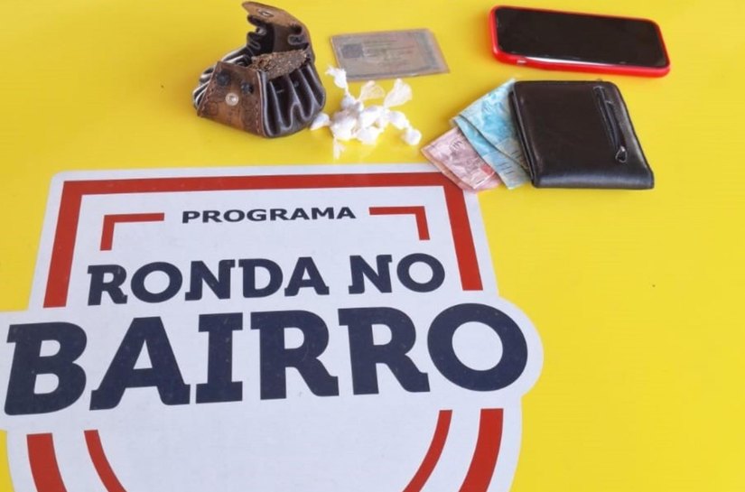 Ronda no Bairro prende homem por tráfico de drogas no Francês