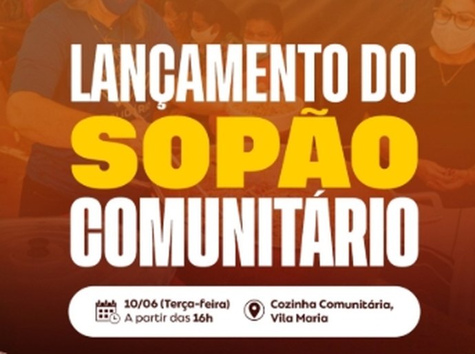 Prefeitura de Palmeira lançará Sopão Comunitário nesta terça (10)