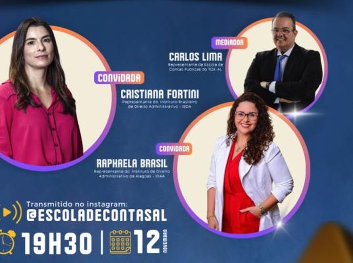 Escola de Contas do TCE/AL promove novo episódio do Conecta Contas sobre sanções em contratos públicos