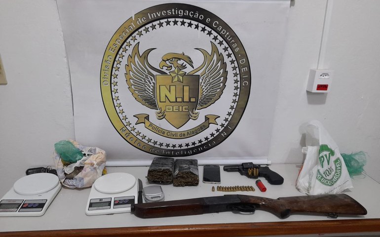 Polícia Civil prende acusado de tráfico de drogas em Rio Largo