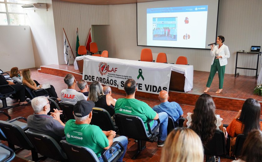 Central de Transplantes de AL apresenta trabalho para aumentar captação de órgãos durante simpósio