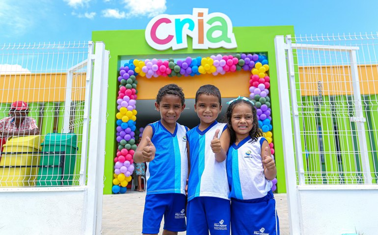 Creches Cria já garantiram 13.800 vagas para crianças de 0 a 5 anos em Alagoas