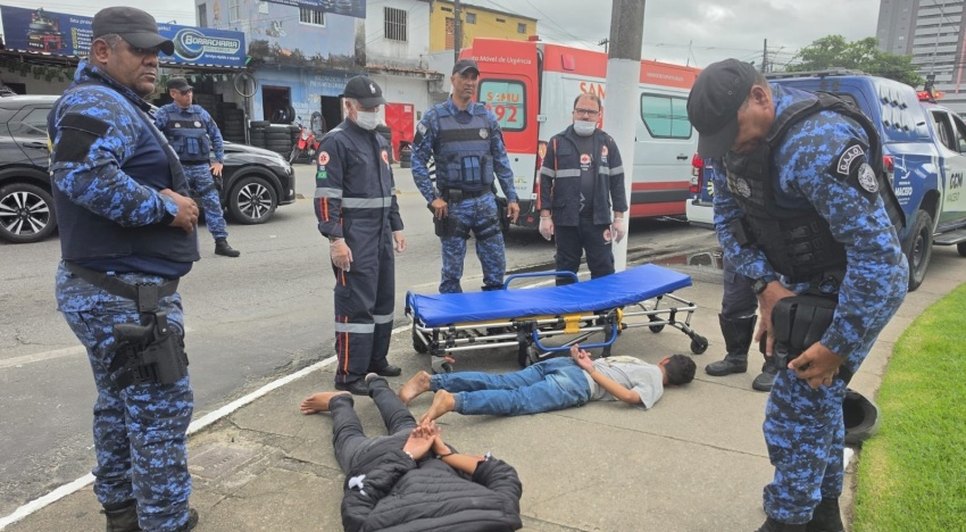Homens foram detidos por agentes da Guarda Civil Metropolitana de Maceió / Foto: Ascom Semsc
