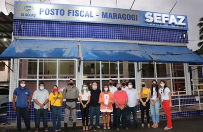 Equipe da Sefaz visita os postos fiscais de Maragogi e Novo Lino