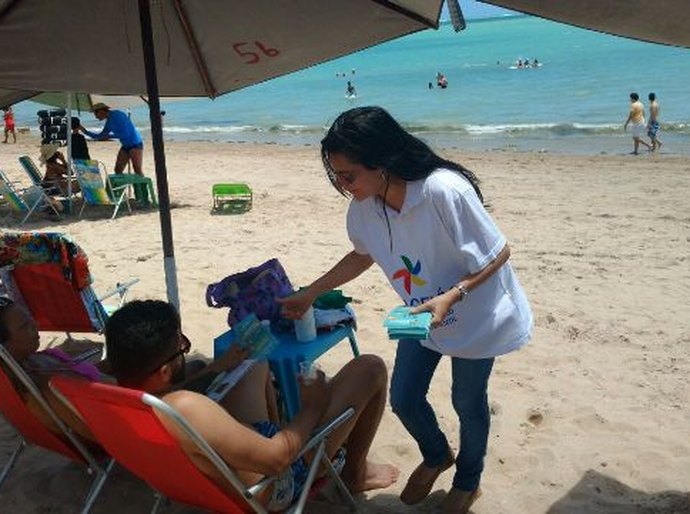 Semas combate o trabalho infantil na orla da Pajuçara