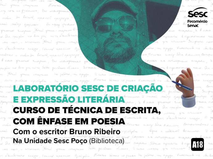 Sesc Alagoas abre inscrições para o Laboratório de Criação e Expressão Literária – Poesia