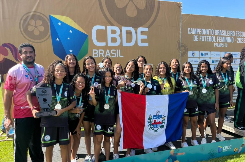 Estudantes da rede estadual conquistam medalha no Brasileiro Escolar de Futebol Feminino