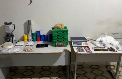 PM apreende mais de 27 kg de drogas, arma de fogo e munições no Agreste