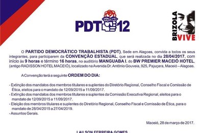 PDT traz Ciro Gomes, o destemperado, para sua convenção estadual