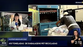 Sustentabilidade: Brasil reciclou 410 mil toneladas de embalagens pet em 2024