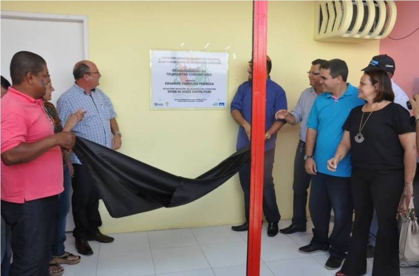 União dos Palmares: prefeito Eduardo Pedroza reabre telecentro comunitário
