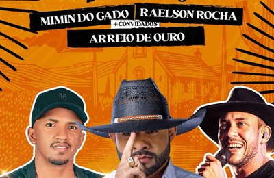 Mimin do Gado, Raelson Rocha e Arreio de Ouro comandam shows da 21ª Cavalgada Padre Cícero neste domingo em Lagoa da Canoa