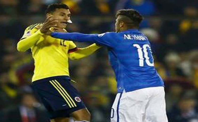 Brasil joga mal e perde a partida e Neymar diante da Colômbia