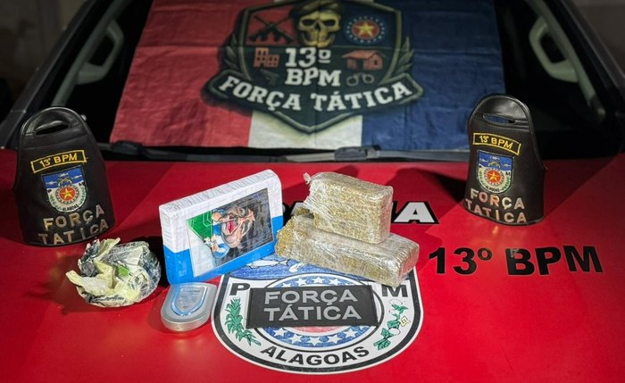 Todo o material apreendido foi encaminhado à Central de Flagrantes