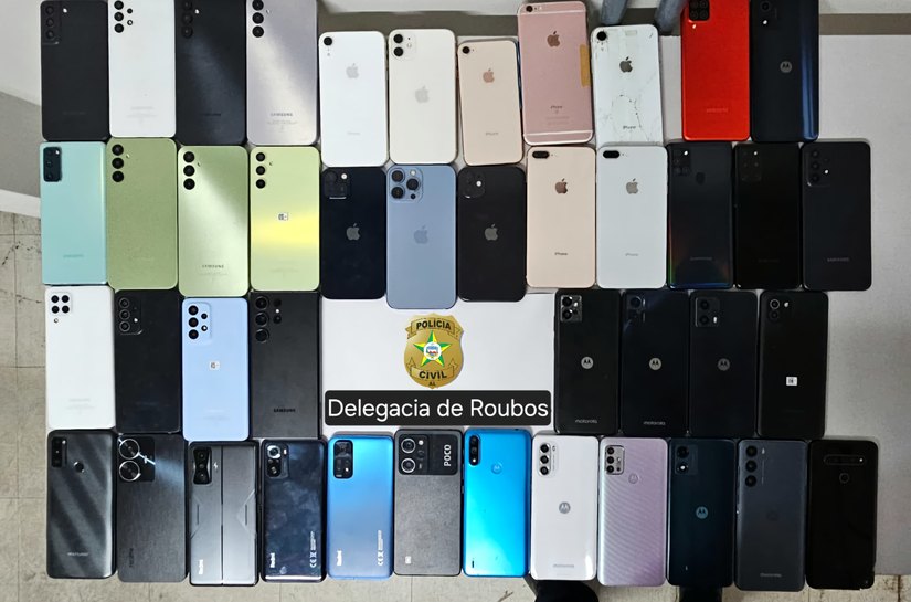 Mais de 40 celulares recuperados serão devolvidos aos donos pela PC