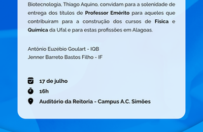 Pesquisadores Jenner Barreto e Euzébio Goulart recebem título honorífico