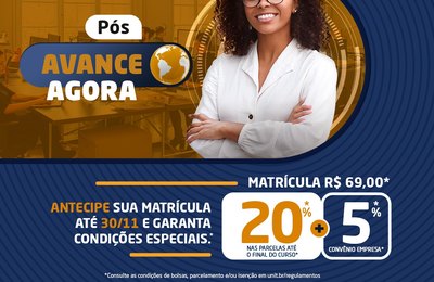  Desconto para antecipar Pós-Graduação na Unit é prorrogado até 30 de novembro
