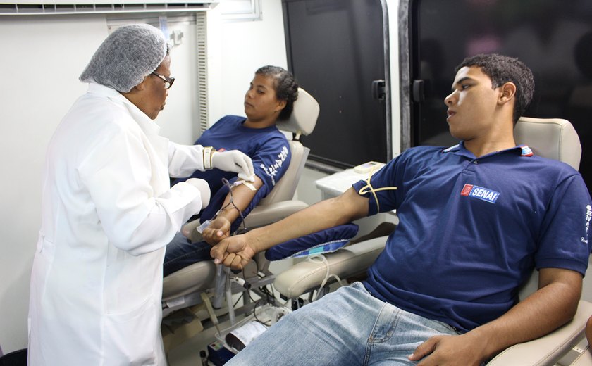 Senai e Hemoal incentivam doação de sangue