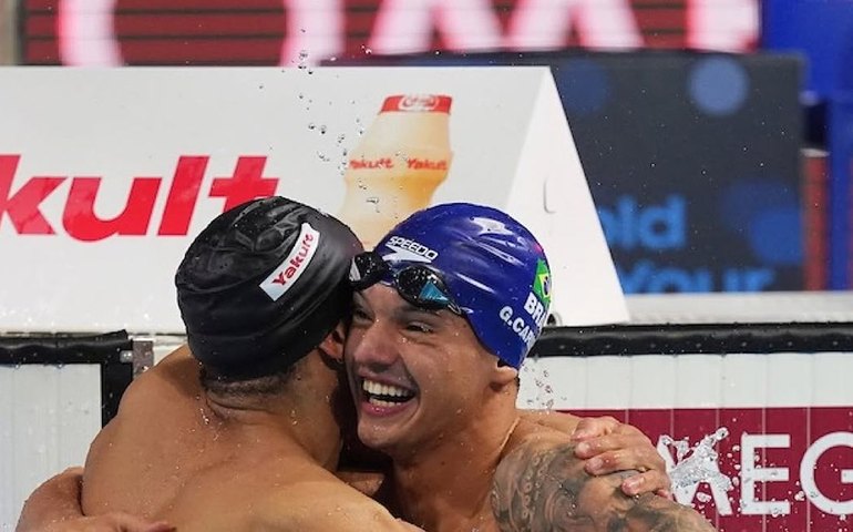 Guilherme Caribé fatura segunda prata no Mundial de piscina curta