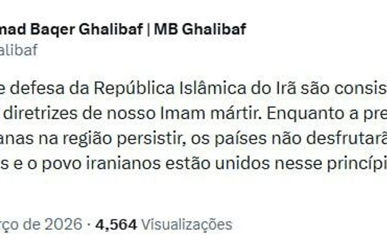Paz no Oriente Médio depende do fim das bases dos EUA, afirma líder iraniano