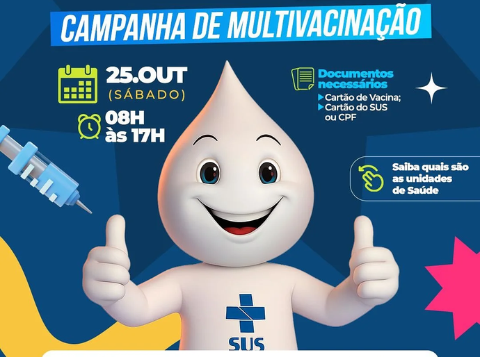 Santana do Ipanema realiza Dia D da Campanha de Multivacinação neste sábado (25)