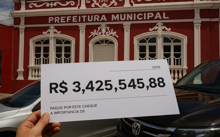 Palmeira dos Índios recebe R$ 3,4 milhões do FPM; repasse é o maior do ano
