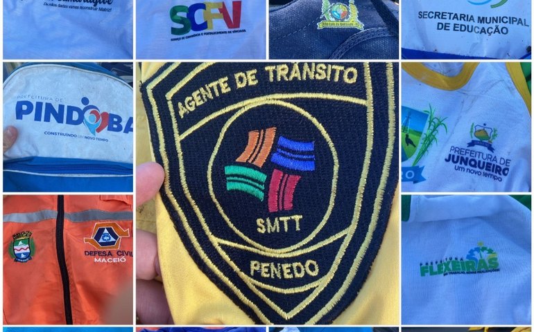 Fardas de 15 municípios alagoanos e da SMTT são encontradas em meio ao lixo em Maceió