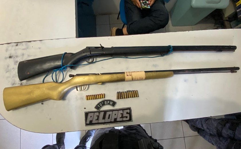 Operação Hefesto prende três suspeitos de comercializar armas e munições no sertão