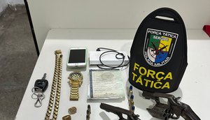 Três homens são presos após tentar atropelar um policial no bairro Santa Maria / Foto: Foto: Polícia Militar/Divulgação
