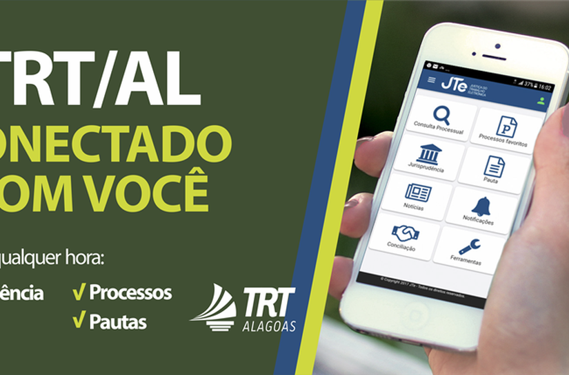 TRT/AL disponibiliza aplicativo de consulta processual pelo celular