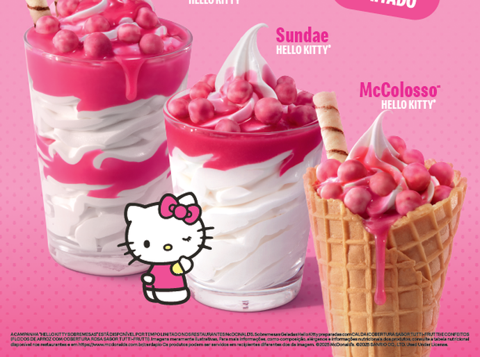 McDonald’s e Hello Kitty: collab icônica traz pelúcias e novidades no cardápio