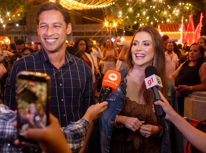 Primeira-dama de Maceió, Milane Hora, celebra estreia do São João Raiz com Jaraguá lotado e pulsando cultura