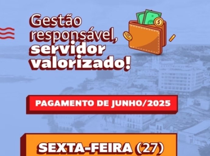 Prefeitura de Penedo paga salário do mês de junho na sexta-feira, 27