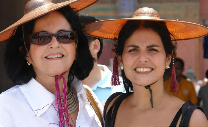 Thereza Collor em foto de arquivo com a mãe, Solange Queiroz