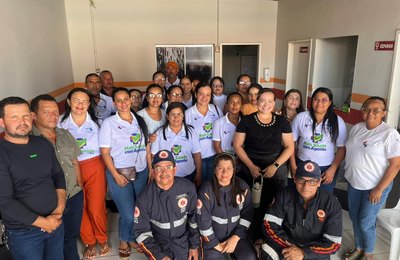 Samu realiza treinamento de primeiros socorros para profissionais da Saúde de Traipu