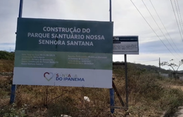 Fé interrompida: construção da santa está parada e sem explicações em Santana do Ipanema