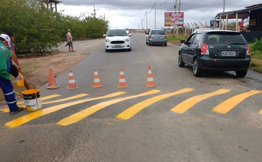 Serviços de sinalização permanecem intensificados em Arapiraca