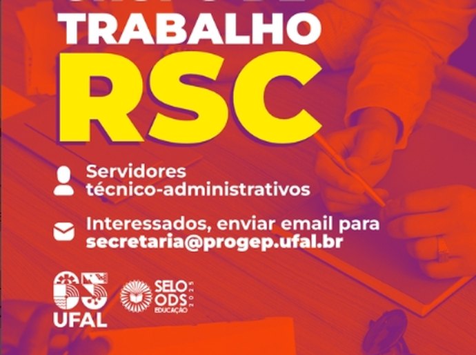 Ufal institui Grupo de Trabalho para assessorar implementação do RSC