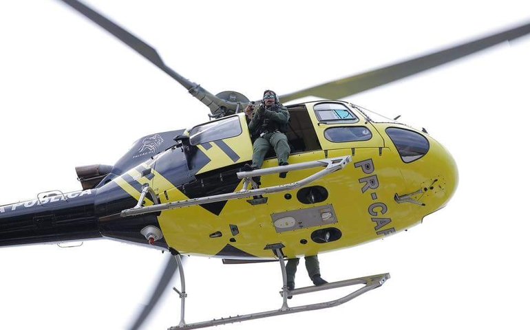 [Rasantes de helicóptero] Palmeira “acorda” com operação policial para prender traficantes
